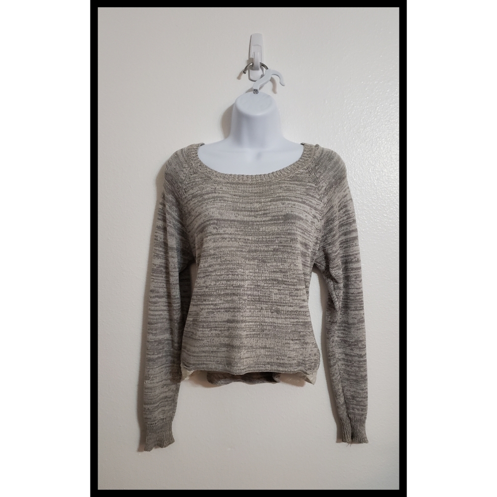 Grey long sleeve top